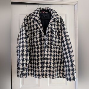 Tommy Hilfiger Black and White Checkered Jacket